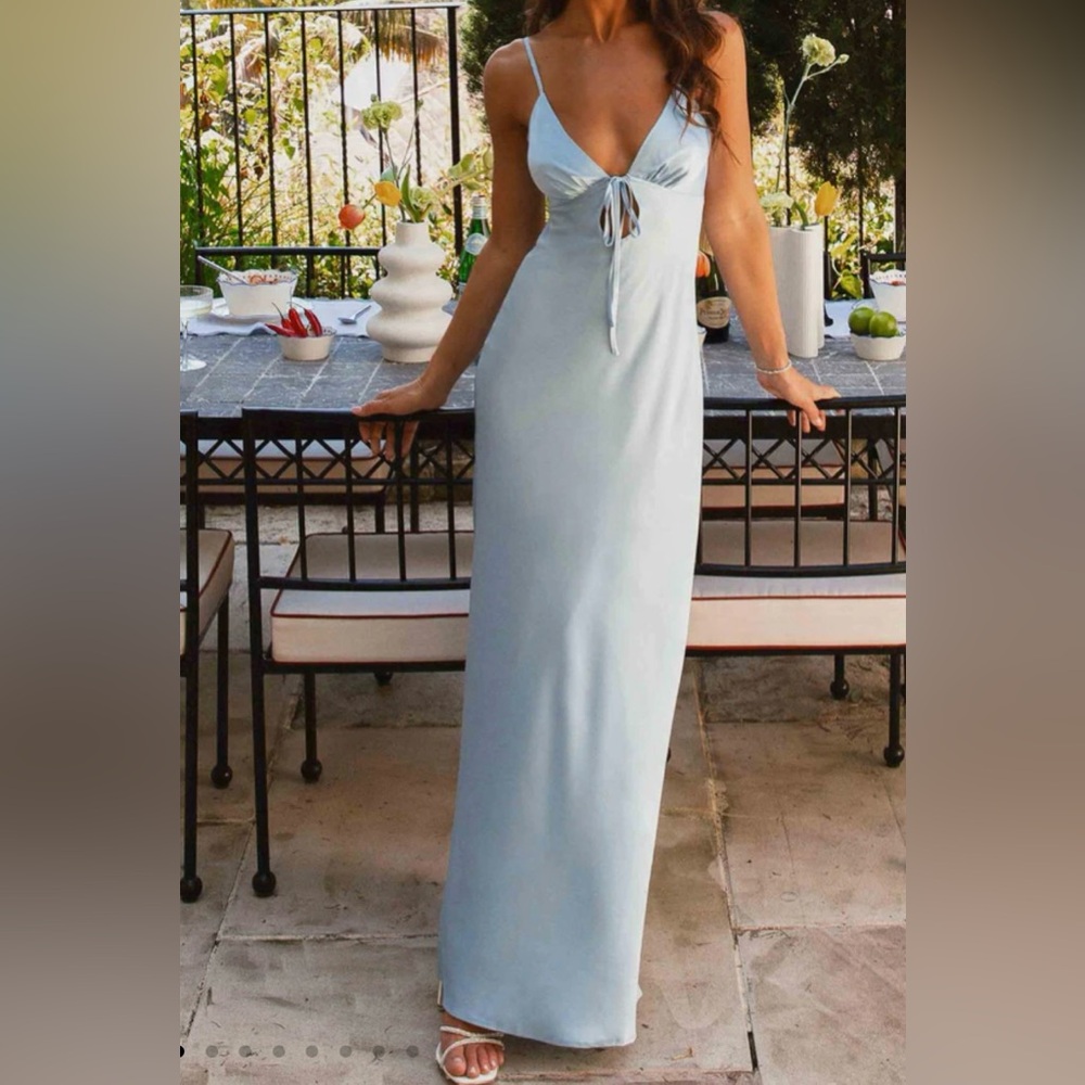 Peppermayo Satin Maxi Dress